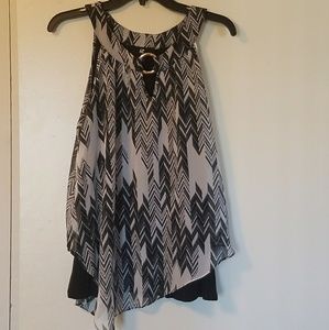 Juniors Tank Top Blouse by iZ Byer